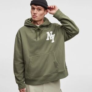 Mode Of One Men's Green NY Hoodie Size Wild Ivy LARGE NWT